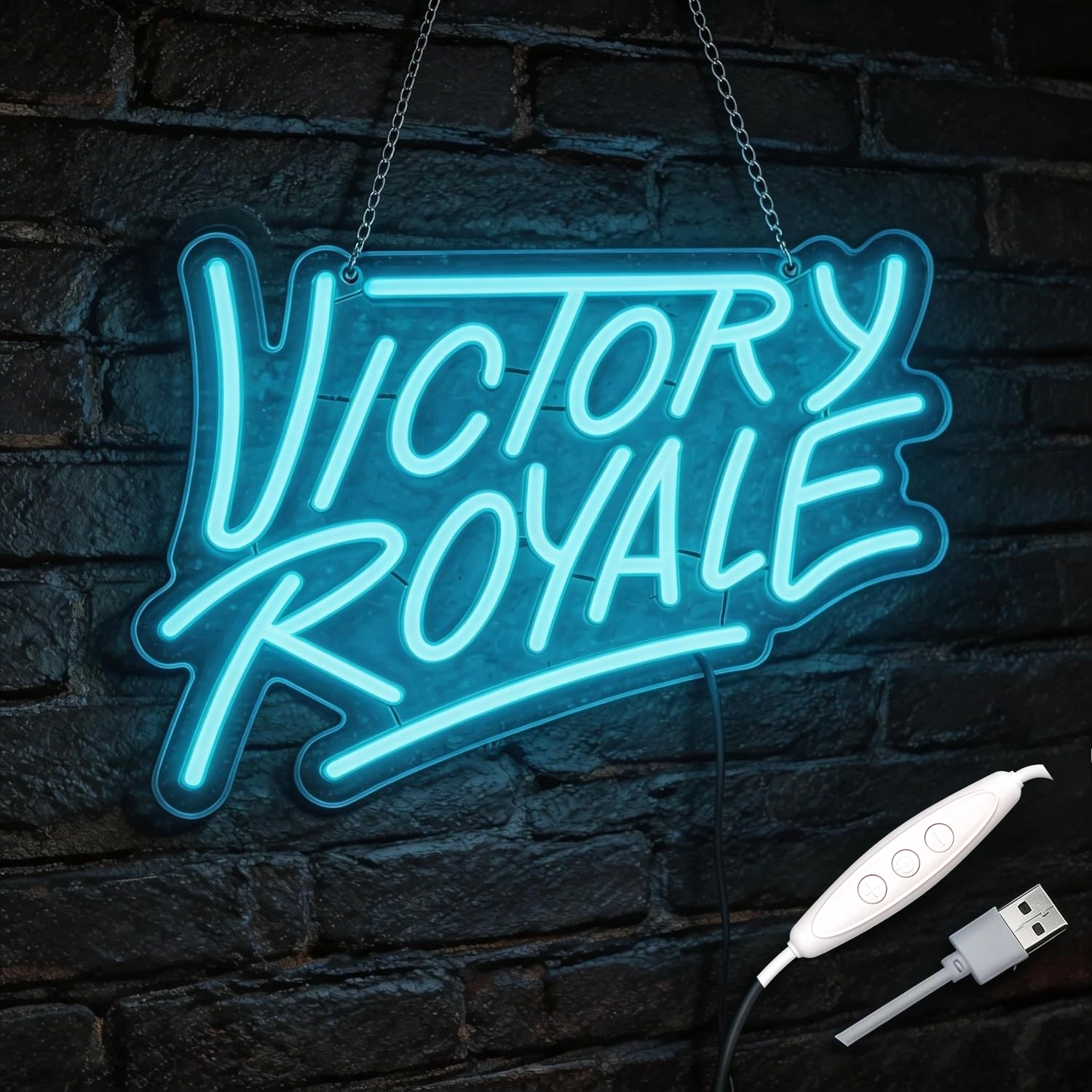 LED Dimmable Neon Light Sign Victory Royale Neon Sign for Party Bedroom Battle Gaming Room Wall Decor USB Powered Gift for Gamer
LED Dimmable Neon Light Sign Victory Royale Neon Sign for Party Bedroom Battle Gaming Room Wall Decor USB Powered Gift for Gamer