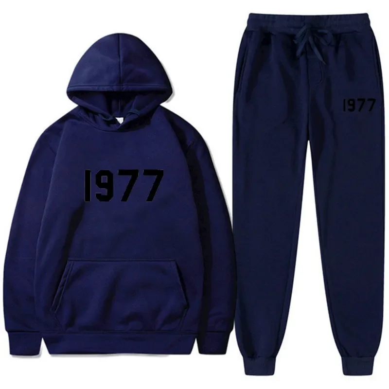 1977 Fashion Hip Hop Style Hooded Tracksuit For Men Women Casual Sweatshirt & Sweatpants 2 Piece Set Sportswear Suit
1977 Fashion Hip Hop Style Hooded Tracksuit For Men Women Casual Sweatshirt & Sweatpants 2 Piece Set Sportswear Suit