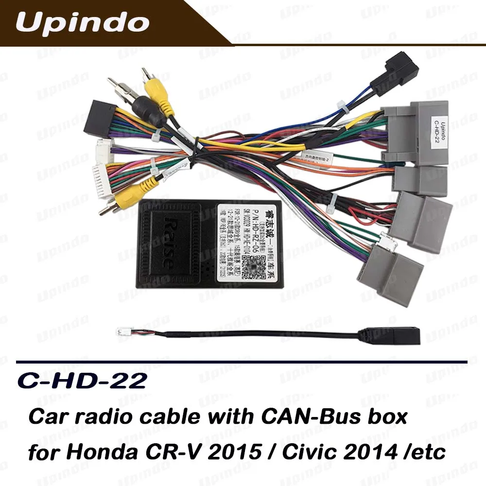 Android Radio Wiring Harness CAN Bus Adapter for Honda CR-V Civic Car Stereo Head Unit Power Cable Connector Decoder Plug & Play
Android Radio Wiring Harness CAN Bus Adapter for Honda CR-V Civic Car Stereo Head Unit Power Cable Connector Decoder Plug & Play