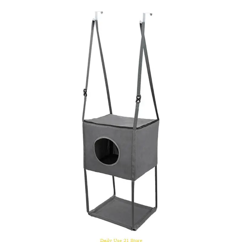 MultiLevel Cats Condo Hammock for Door Attachment with Viewing Window Elevated Cats Play Townhome 3 Tiers
MultiLevel Cats Condo Hammock for Door Attachment with Viewing Window Elevated Cats Play Townhome 3 Tiers