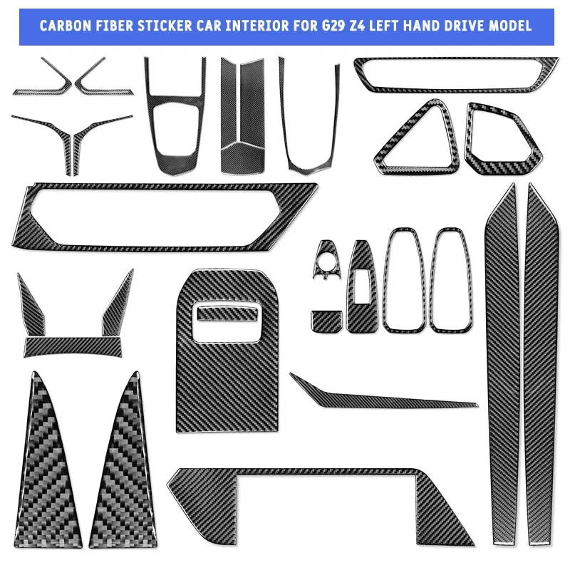 Left hand drive Carbon fiber car interior decoration sticker For BMW G29 Z4 2019-2022
Left hand drive Carbon fiber car interior decoration sticker For BMW G29 Z4 2019-2022