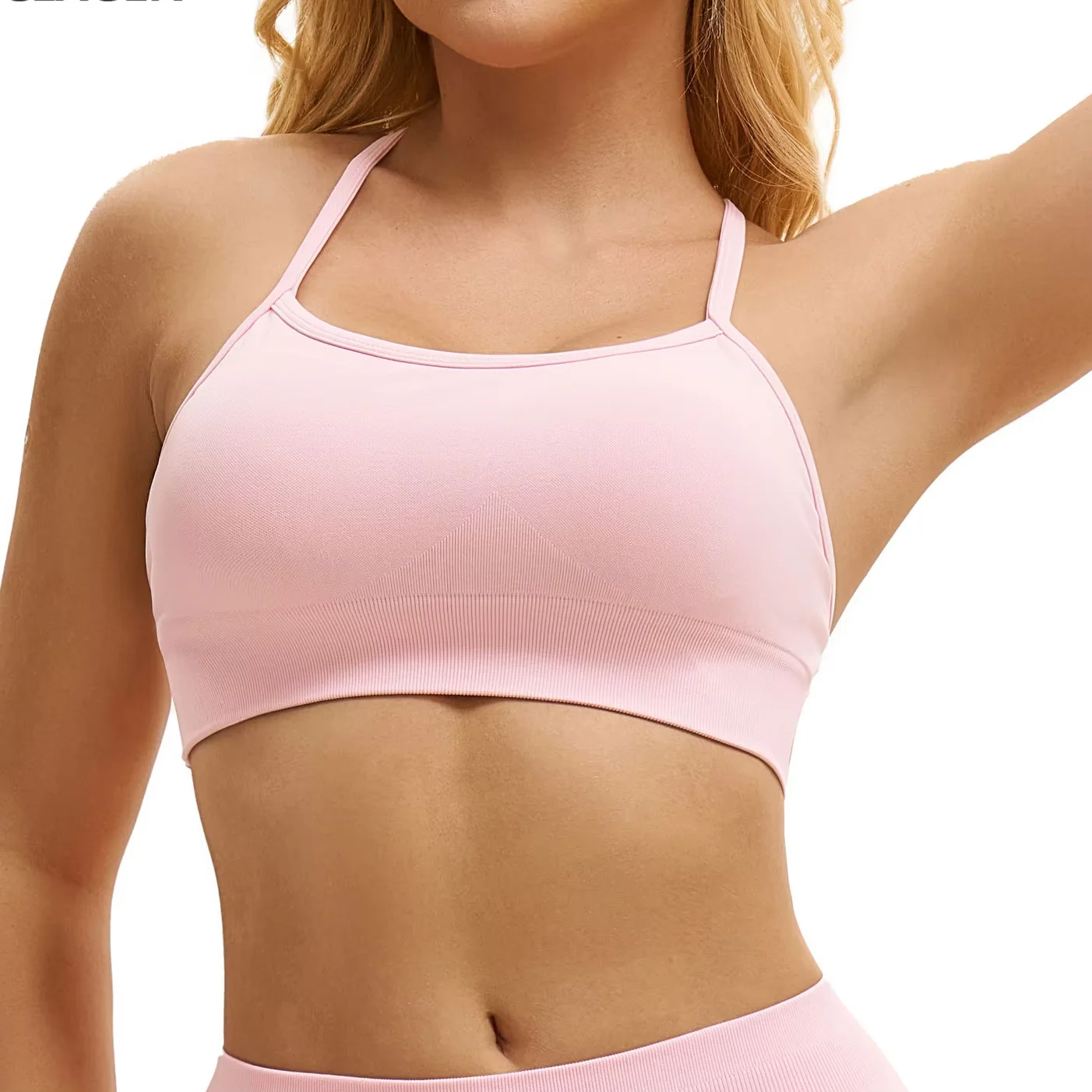 RUSHBURN Backless Sports Bra high support Fitness Underwear Back Cross Gym Crop Top Women Training Running workout Seamless Bra
RUSHBURN Backless Sports Bra high support Fitness Underwear Back Cross Gym Crop Top Women Training Running workout Seamless Bra