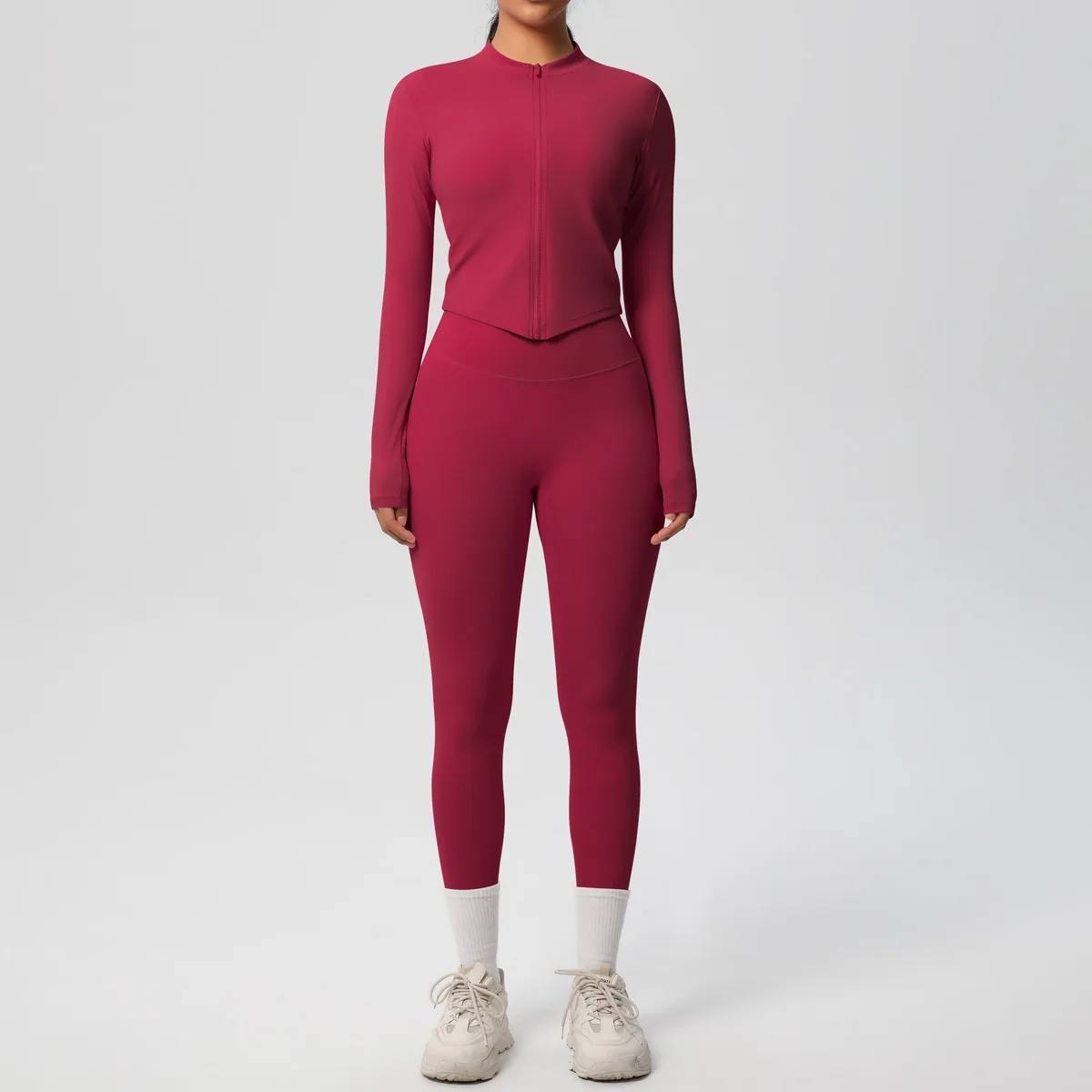 Комплект из 2 предметов для йоги, женская спортивная одежда, двусторонние матовые леггинсы телесного цвета с длинными рукавами, комплекты одежды для бега, фитнеса, йоги, костюмы
Комплект из 2 предметов для йоги, женская спортивная одежда, двусторонние матовые леггинсы телесного цвета с длинными рукавами, комплекты одежды для бега, фитнеса, йоги, костюмы