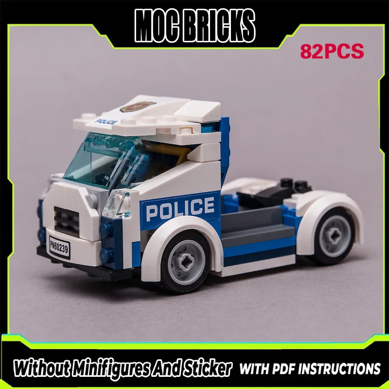 Конструктор City Car Model MOC: Белый полицейский грузовик, модульная технология, подарки, праздничный набор для сборки, детские игрушки
Конструктор City Car Model MOC: Белый полицейский грузовик, модульная технология, подарки, праздничный набор для сборки, детские игрушки