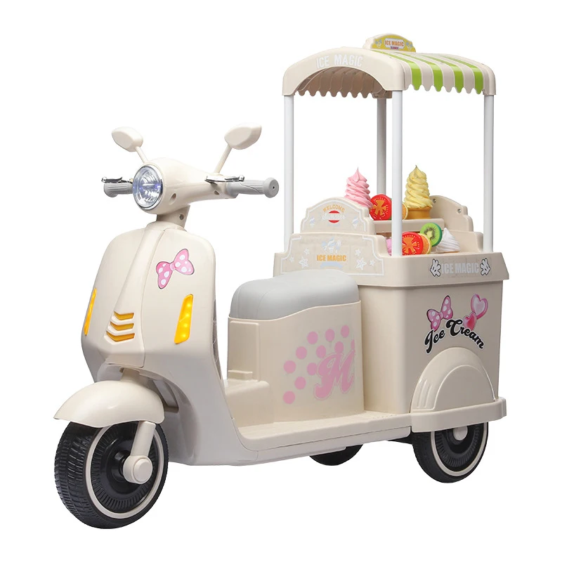 Children Electric Rechargeable Tricycle Ice Cream Ride On Motorcycle Double Seat Battery Powered Toy Car for Baby Boys and Girls
Children Electric Rechargeable Tricycle Ice Cream Ride On Motorcycle Double Seat Battery Powered Toy Car for Baby Boys and Girls