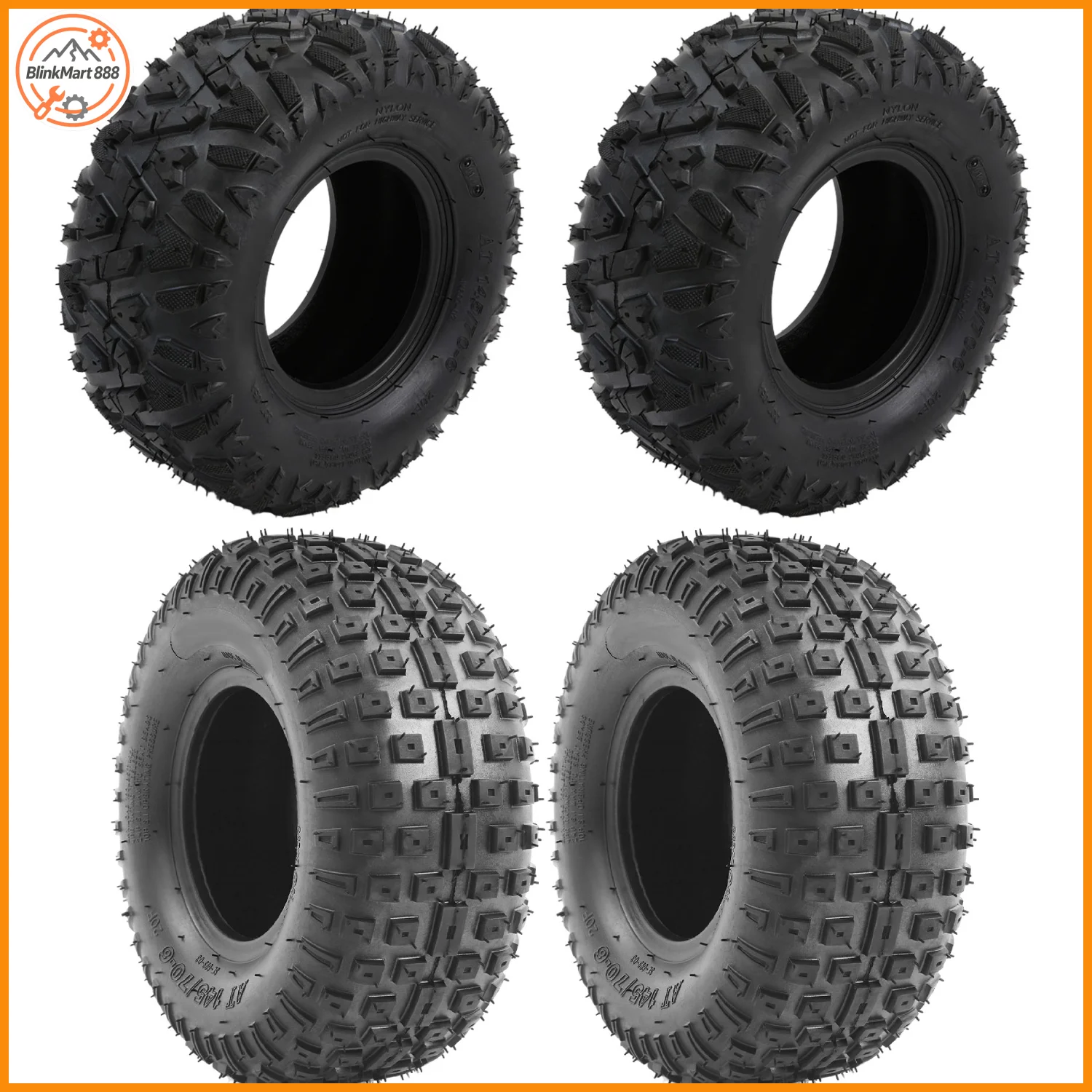 2pcs 145/70-6 ATV Outer Tires Set for Small ATV Go Kart Mini Quad Bike Snowmobile Parts| 4-Layer Tires Set
2pcs 145/70-6 ATV Outer Tires Set for Small ATV Go Kart Mini Quad Bike Snowmobile Parts| 4-Layer Tires Set