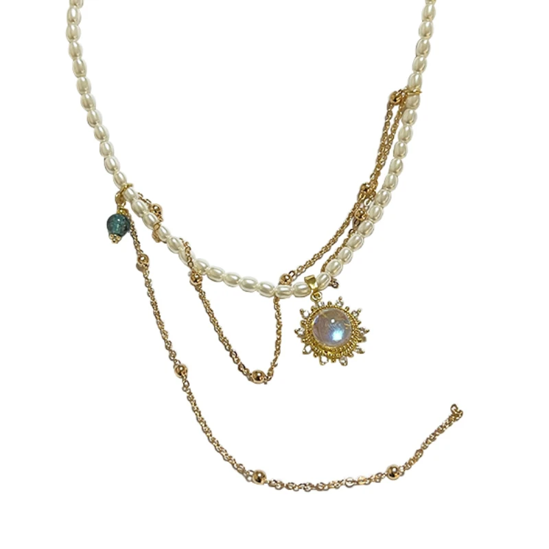 Light luxury retro style pearl necklace exquisite senior dinner party collarbone chain woman
Light luxury retro style pearl necklace exquisite senior dinner party collarbone chain woman