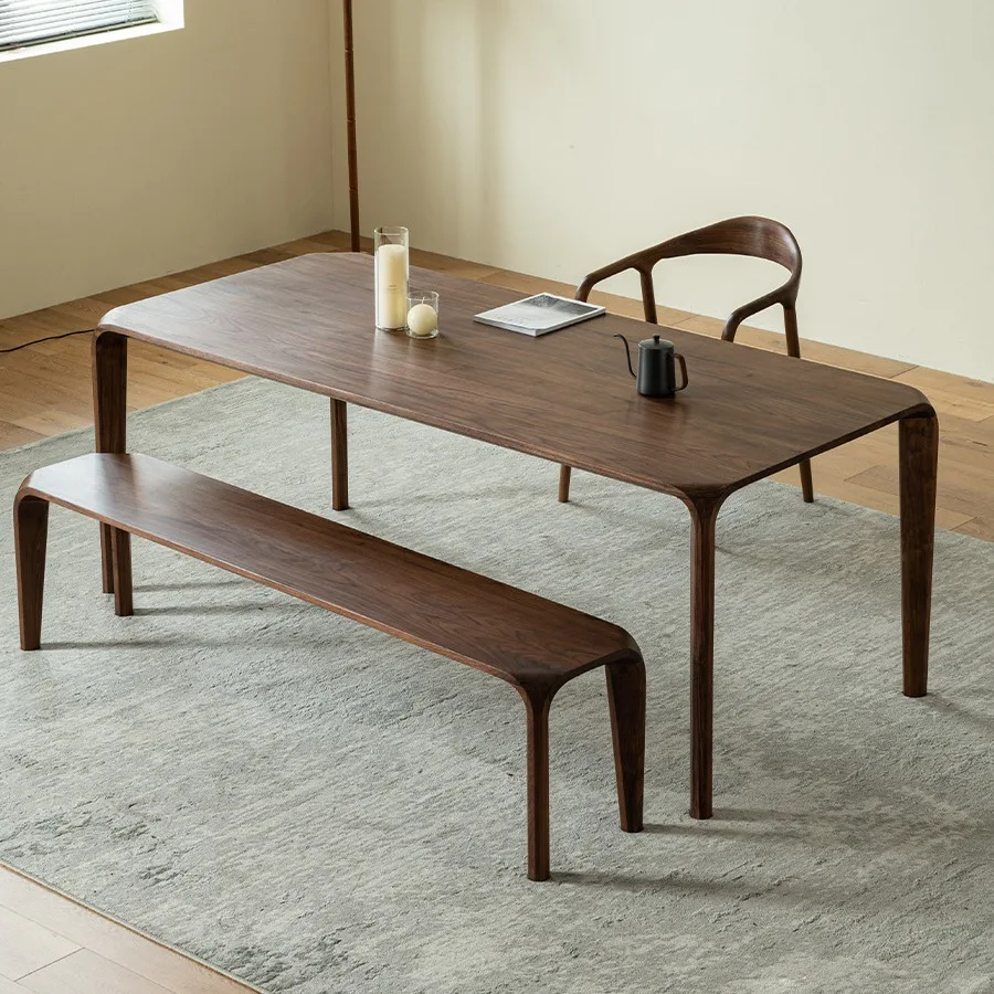 Hot Sales North American Black Walnut Wood Long Dining Table For Kitchen And Office
Hot Sales North American Black Walnut Wood Long Dining Table For Kitchen And Office