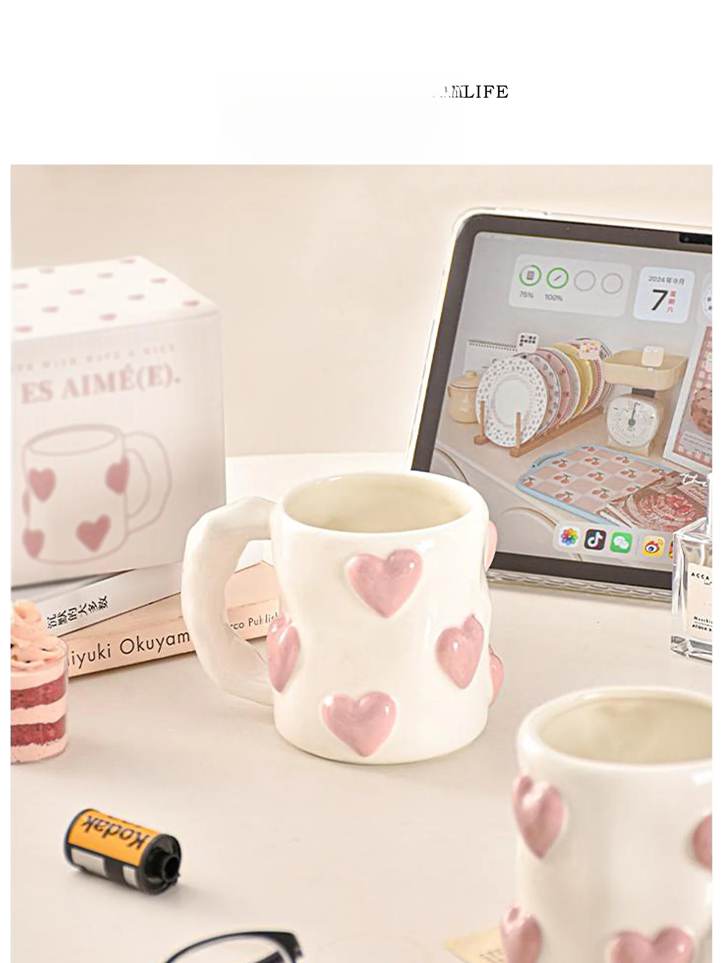 Peach Pink Cerc Mug Couple Mugs Cute Girl Heart Home Use 500ml Capaci Handmade Crt Dinnerware Cups Tee Life Brand
Peach Pink Cerc Mug Couple Mugs Cute Girl Heart Home Use 500ml Capaci Handmade Crt Dinnerware Cups Tee Life Brand