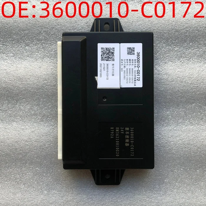 3600010-C0172 VECU Vehicle Control Unit Assembly for Dongfeng Kinland Flagship, including hardware and software
3600010-C0172 VECU Vehicle Control Unit Assembly for Dongfeng Kinland Flagship, including hardware and software
