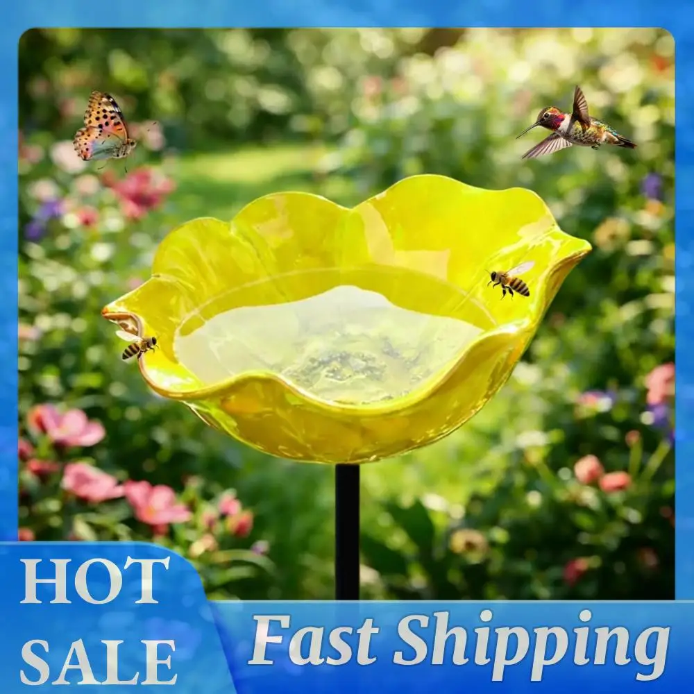 Bee Watering Station with Flower Design Bee Bath for Garden Decorative Metal Flower Garden Stake for Outdoor Yard Patio Decoration (Yellow)
Bee Watering Station with Flower Design Bee Bath for Garden Decorative Metal Flower Garden Stake for Outdoor Yard Patio Decoration (Yellow)
