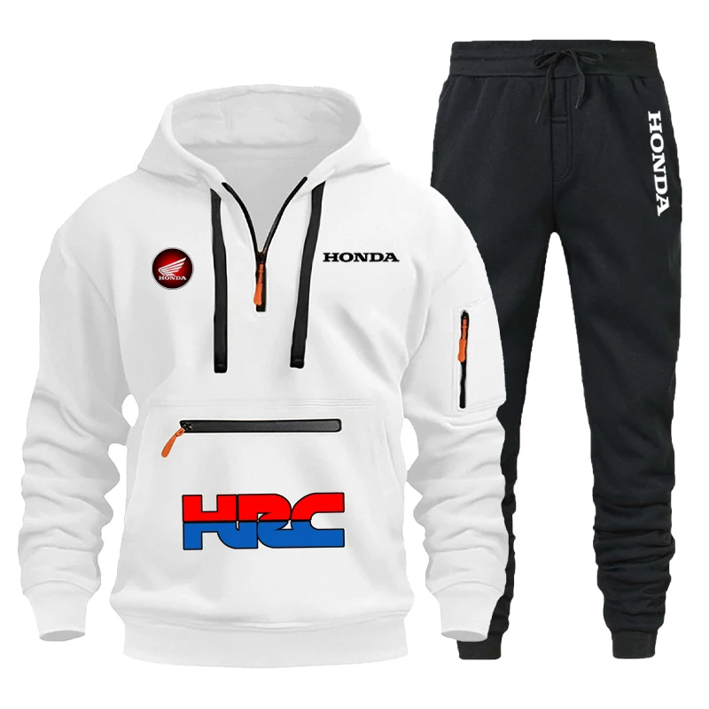 Honda's new stylish outdoor collection, a fall/winter men's casual jogging loose-fitting suit, including a pullover and sports p
Honda's new stylish outdoor collection, a fall/winter men's casual jogging loose-fitting suit, including a pullover and sports p