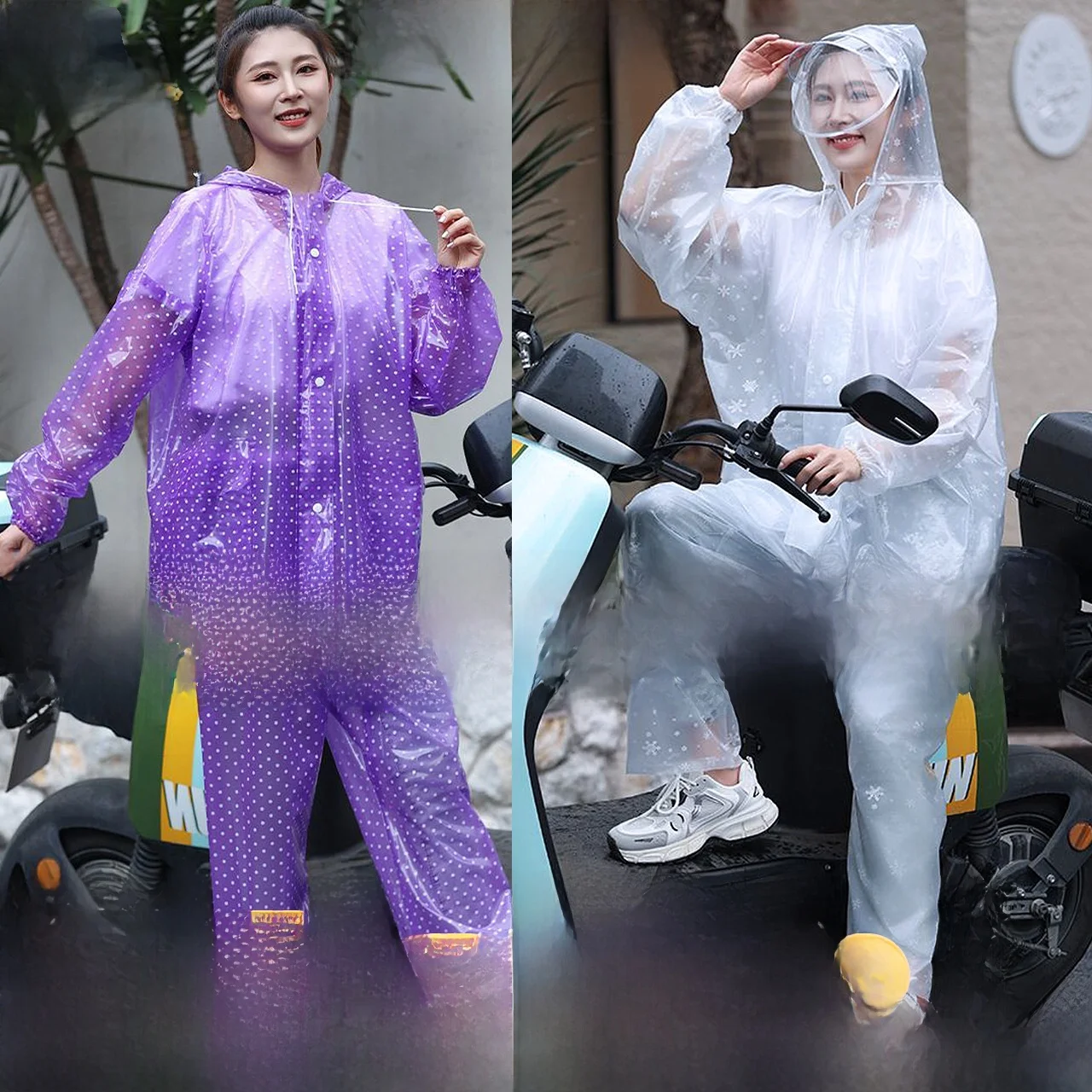 Thickened Women's One-Piece Working Raincoat And Rain Pants Set Adult Full Body Waterproof for Delivery Men Bicycles
Thickened Women's One-Piece Working Raincoat And Rain Pants Set Adult Full Body Waterproof for Delivery Men Bicycles