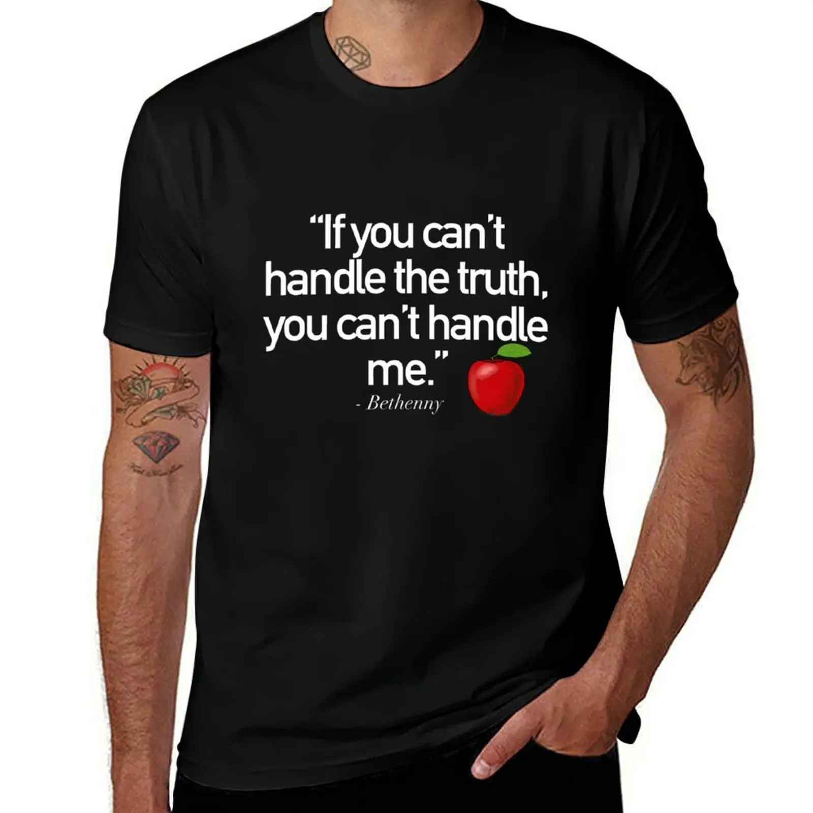 If you can’t handle the truth, you can’t handle me (white text) - Bethenny Tagline RHONY T-Shirt
If you can’t handle the truth, you can’t handle me (white text) - Bethenny Tagline RHONY T-Shirt