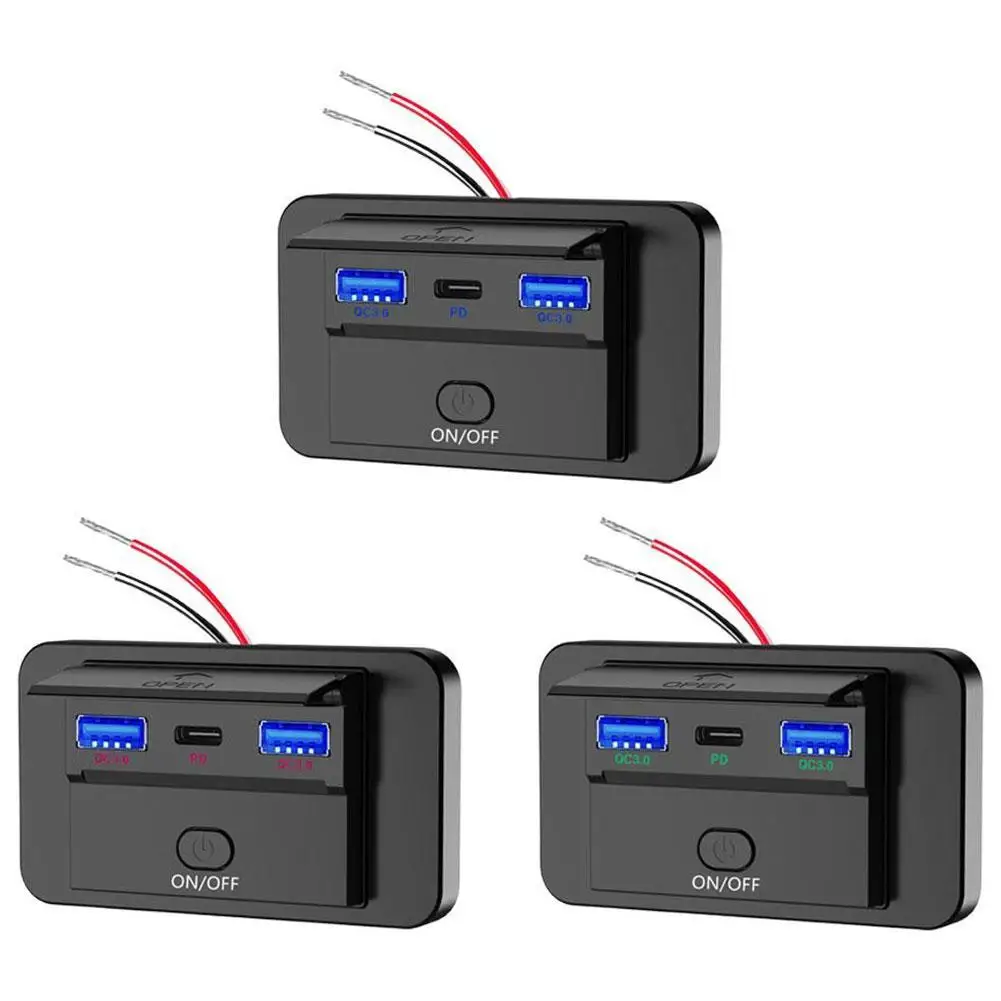 12V Dual USB Outlet QC 3.0 Charger With Button Switch Power Charger Socket Accessories For Car Bus RV Truck Accessories
12V Dual USB Outlet QC 3.0 Charger With Button Switch Power Charger Socket Accessories For Car Bus RV Truck Accessories
