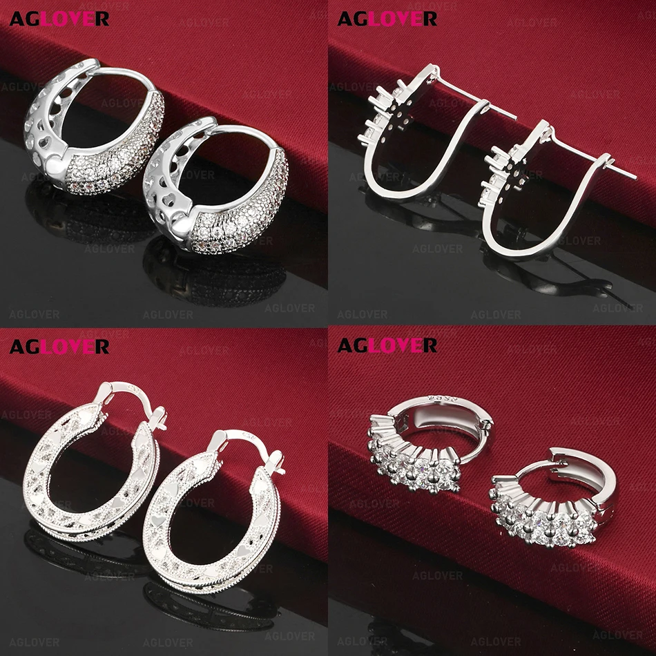AGLOVER стерлингового серебра 925 пробы, двухрядный зажим для ушей с бриллиантами и цирконом, модные европейские и американские ретро-ювелирные изделия для вечеринок 
AGLOVER стерлингового серебра 925 пробы, двухрядный зажим для ушей с бриллиантами и цирконом, модные европейские и американские ретро-ювелирные изделия для вечеринок