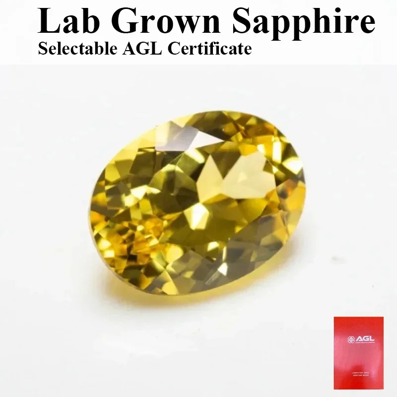 Top Lab Grown Sapphire Oval Cut Canary Yellow VVS1 Charms Diy Advanced Jewelry Making Materials Selectable AGL Certificate
Top Lab Grown Sapphire Oval Cut Canary Yellow VVS1 Charms Diy Advanced Jewelry Making Materials Selectable AGL Certificate