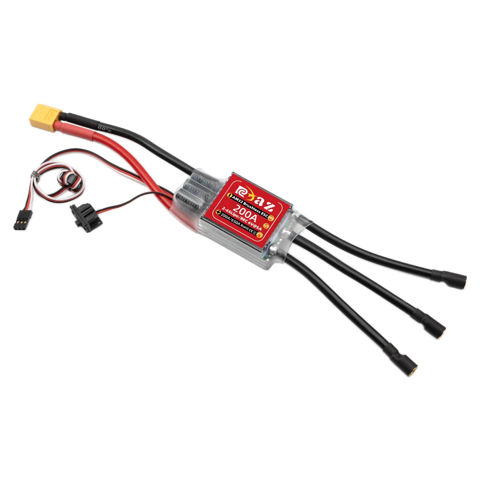 RC бесщеточный регулятор скорости ESC AM32 200A ESC программируемый для 1/5 1/7 1/8 RC Losi Kraken Arrma Traxxas внедорожников
RC бесщеточный регулятор скорости ESC AM32 200A ESC программируемый для 1/5 1/7 1/8 RC Losi Kraken Arrma Traxxas внедорожников