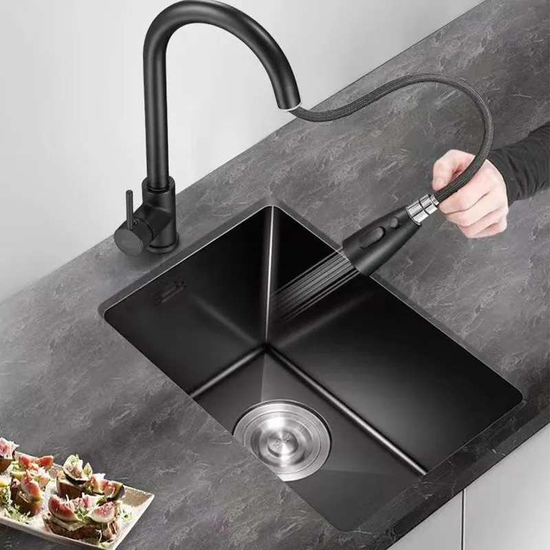 High-end 304 stainless steel kitchen sink single sink under the counter basin mini bar island sink
High-end 304 stainless steel kitchen sink single sink under the counter basin mini bar island sink