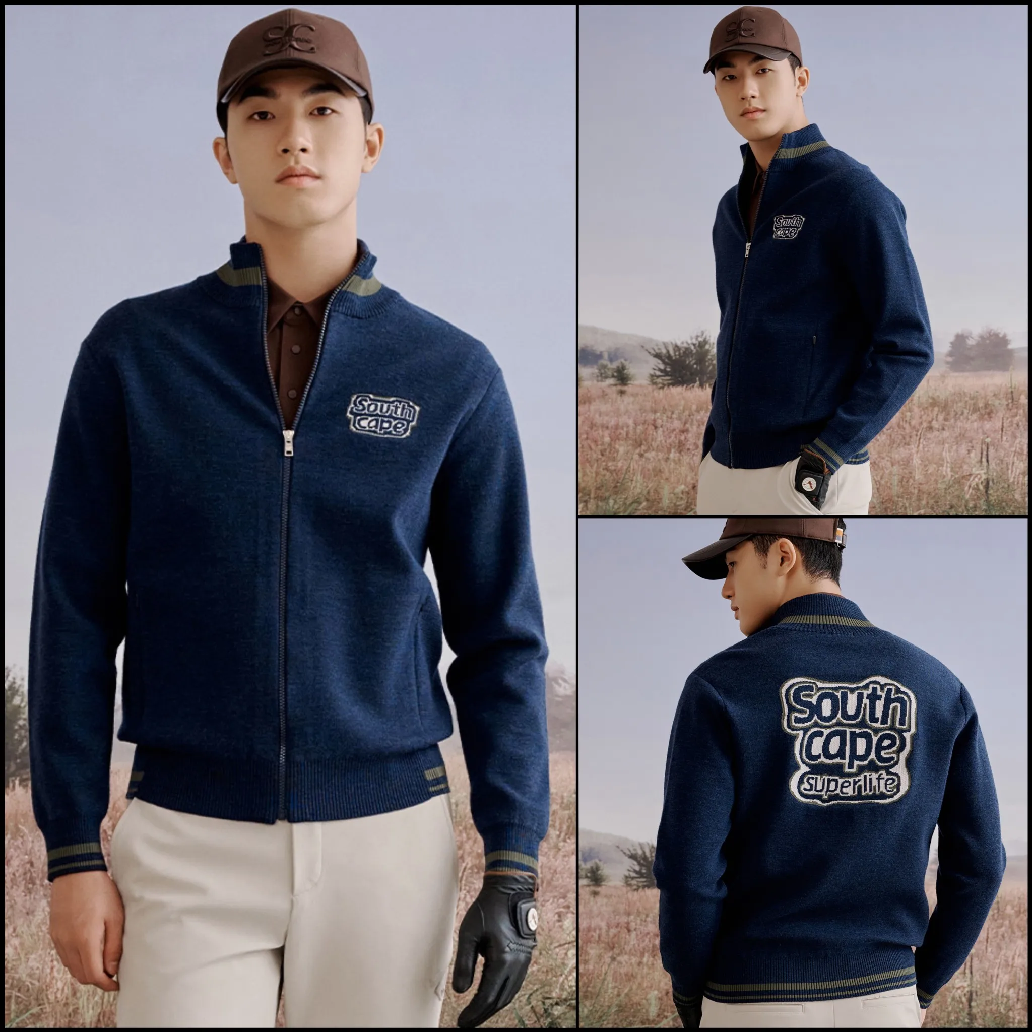 Men's Wool Knit Zipper Jacket for Golf Wear, Stylish and Versatile
Men's Wool Knit Zipper Jacket for Golf Wear, Stylish and Versatile