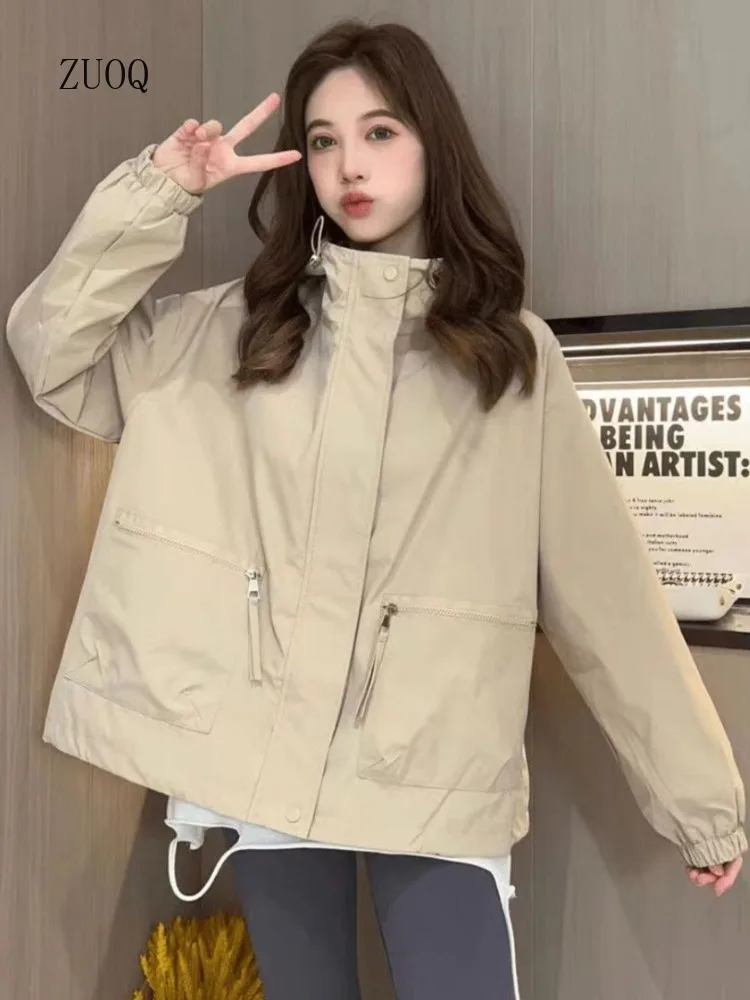 Loose Casual Jackets Woman Spring and Autumn New Hooded Solid Outdoor Work Trench Top for Women
Loose Casual Jackets Woman Spring and Autumn New Hooded Solid Outdoor Work Trench Top for Women