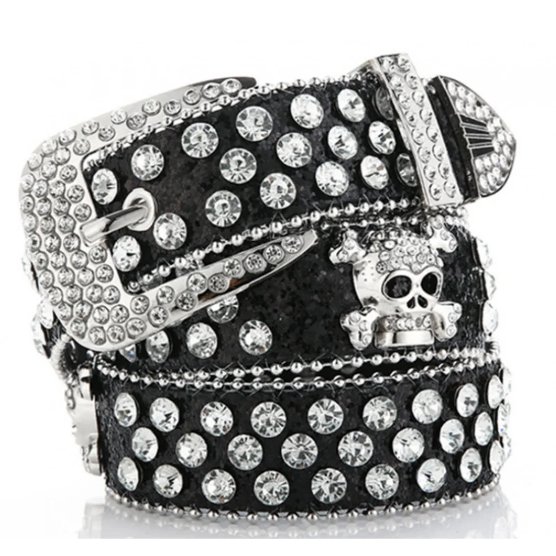 Women's Skull Head Rhinestone Belt, European and American Style Women's Belt, Extended Waist Belt, Cowboy Style Outdoor Belt
Women's Skull Head Rhinestone Belt, European and American Style Women's Belt, Extended Waist Belt, Cowboy Style Outdoor Belt