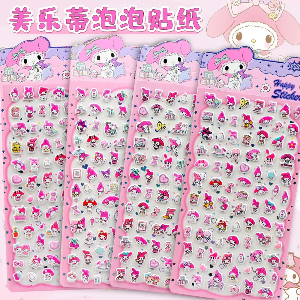 4PCS Kawaii My Melody Sanrio Cartoon Bubble Stickers Three-dimensional 3D Puffy Sticker Diary Guitar Phone Laptop Anime Decals 
4PCS Kawaii My Melody Sanrio Cartoon Bubble Stickers Three-dimensional 3D Puffy Sticker Diary Guitar Phone Laptop Anime Decals