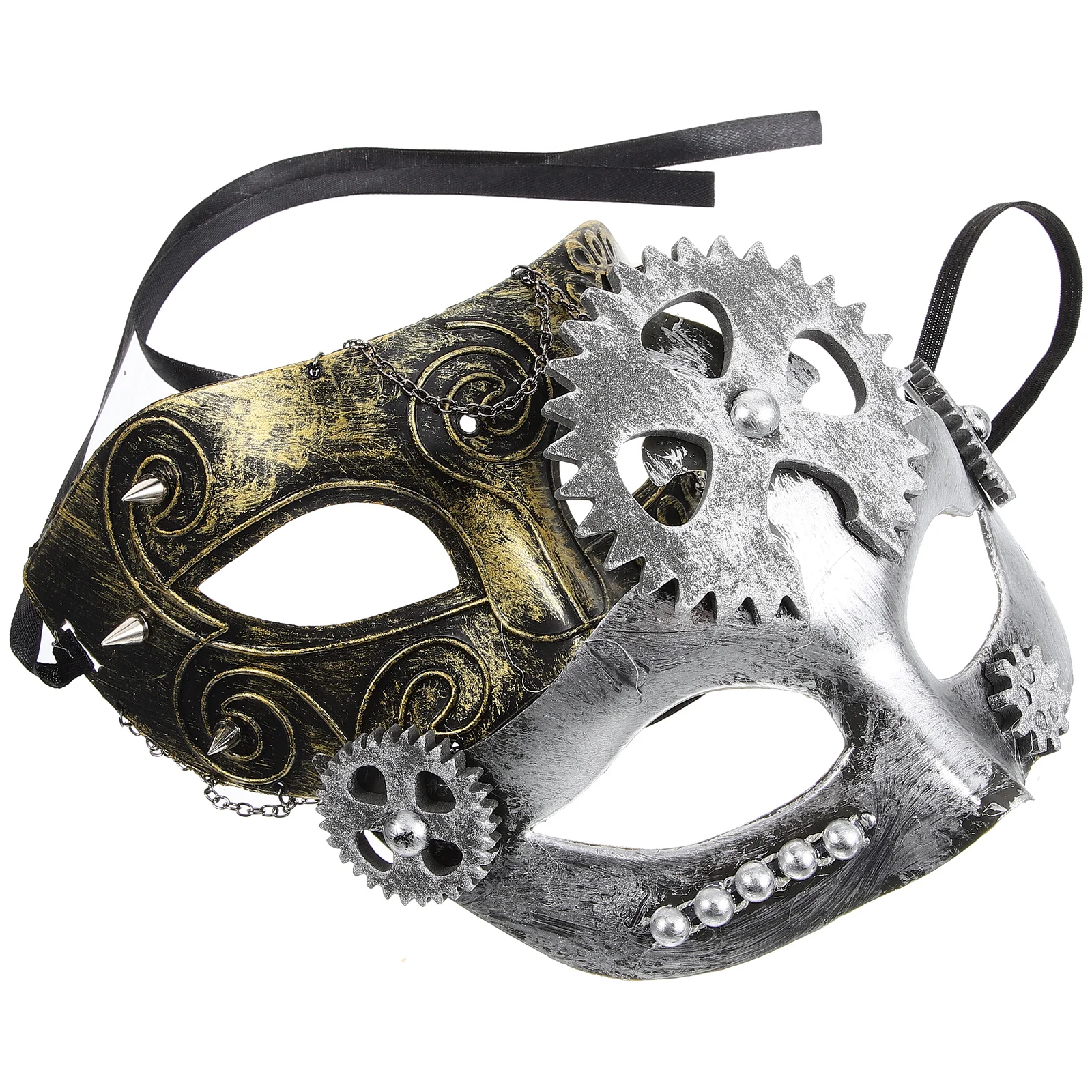 2Pcs Gear Masks Vintage Steampunk Masquerade Masks Adults Halloween Carnival Plastic Cosplay Mask Women Men Gras
2Pcs Gear Masks Vintage Steampunk Masquerade Masks Adults Halloween Carnival Plastic Cosplay Mask Women Men Gras