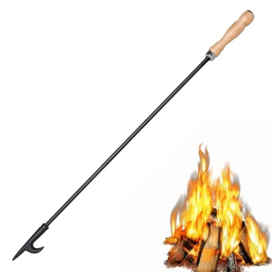 for Pit, 32" Long Heavy Duty Camp Stick with Wooden Handle for Camping, Fireplace, Bonfires, Rust Resistant Portable Fire Pit T
for Pit, 32" Long Heavy Duty Camp Stick with Wooden Handle for Camping, Fireplace, Bonfires, Rust Resistant Portable Fire Pit T