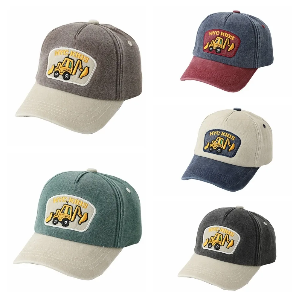 Retro Adjustable Peaked Cap Color Matching Cartoon Duckbill Cap Embroidery Excavator Sun Hat Children
Retro Adjustable Peaked Cap Color Matching Cartoon Duckbill Cap Embroidery Excavator Sun Hat Children