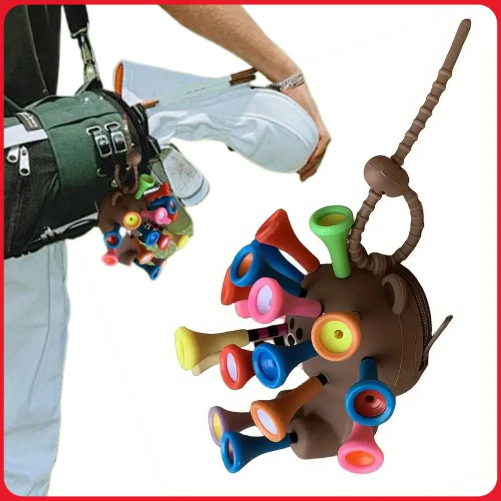 Cute Bear Portable Golf Ball Tees Holder Hold 1 Ball and 17 Golf Tees Golf Tee Holder Golf Ball Bag Golf Accessories
Cute Bear Portable Golf Ball Tees Holder Hold 1 Ball and 17 Golf Tees Golf Tee Holder Golf Ball Bag Golf Accessories