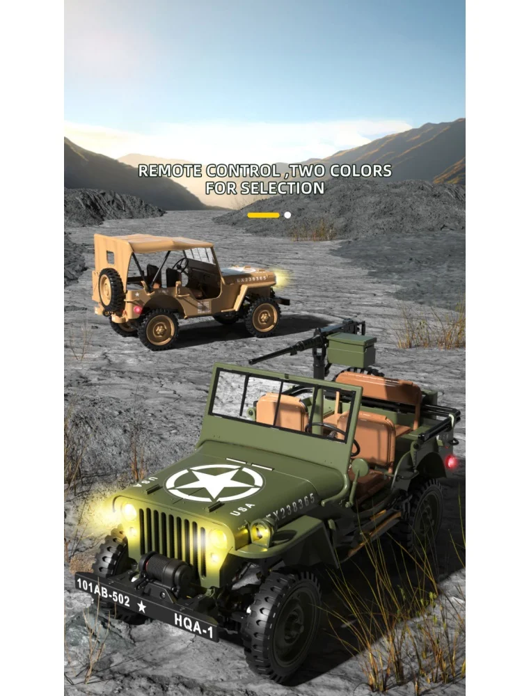 HG 1/14 4x4 Electric Military Truck HG4 58 Convertible Off Road Combat Vehicle Remote Control Car 2Speed Light Sound Motor Model
HG 1/14 4x4 Electric Military Truck HG4 58 Convertible Off Road Combat Vehicle Remote Control Car 2Speed Light Sound Motor Model