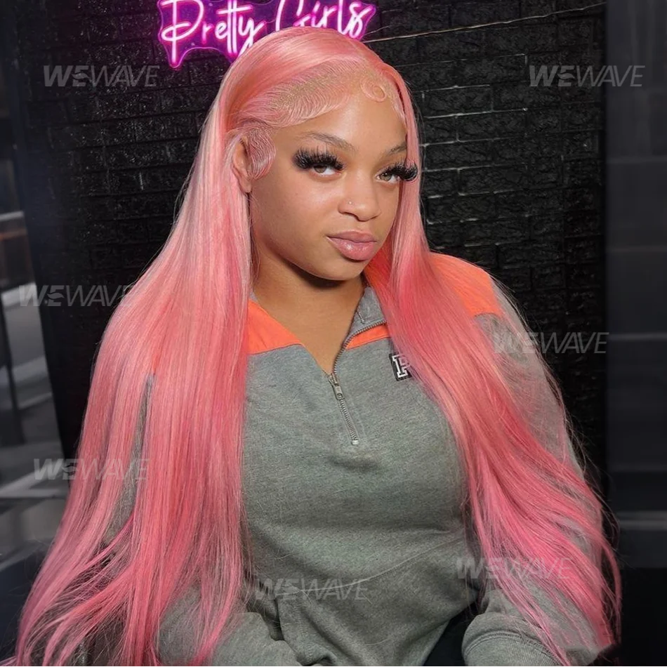 Pink Lace Front Wig Human Hair Wigs Hd Straight 13X6 Lace Frontal Wig Pink Colored Human Hair Pre Plucked 180 Density For Women
Pink Lace Front Wig Human Hair Wigs Hd Straight 13X6 Lace Frontal Wig Pink Colored Human Hair Pre Plucked 180 Density For Women