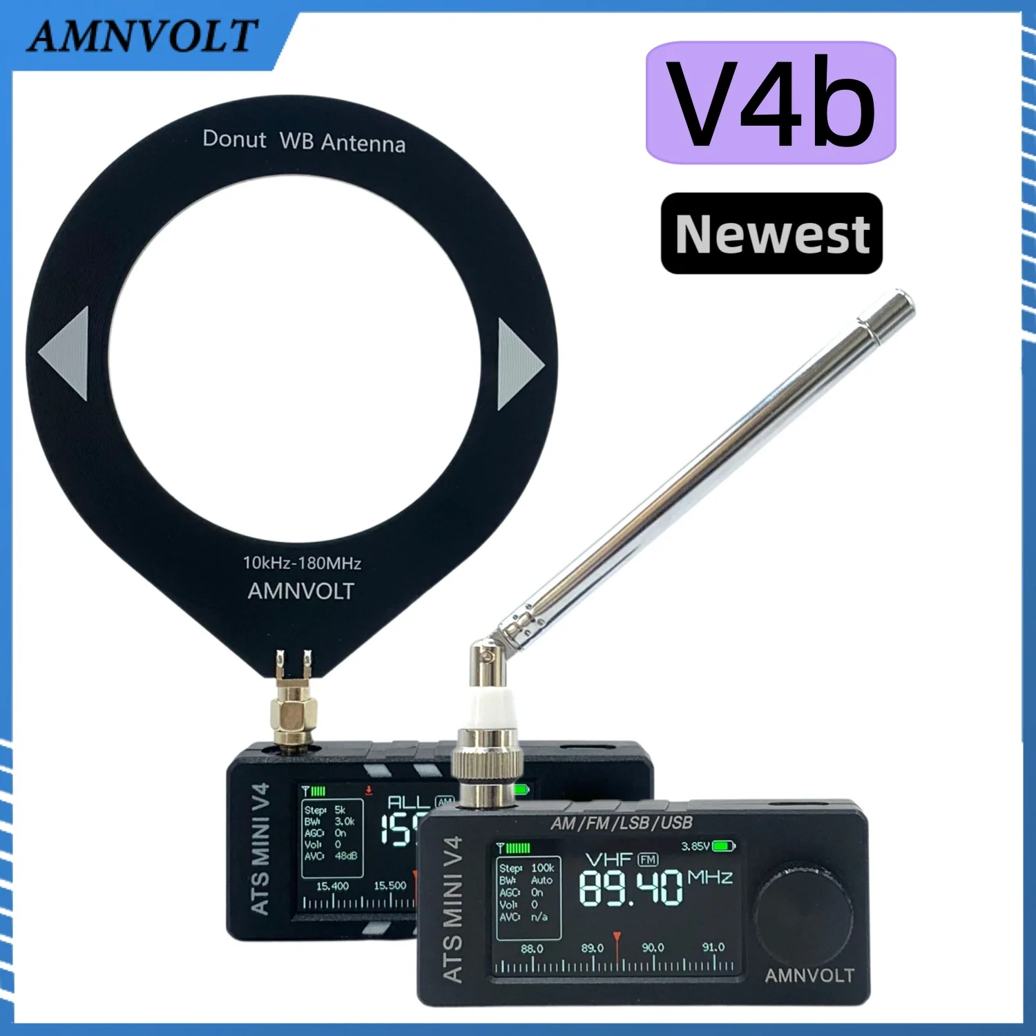 AMNVOLT V4 ATS MINI SI4732 Radio ALL Band DSP Radio FM AM SSB LSB USB Receiver, built-in Hi-Z Headphone Amplifier
AMNVOLT V4 ATS MINI SI4732 Radio ALL Band DSP Radio FM AM SSB LSB USB Receiver, built-in Hi-Z Headphone Amplifier