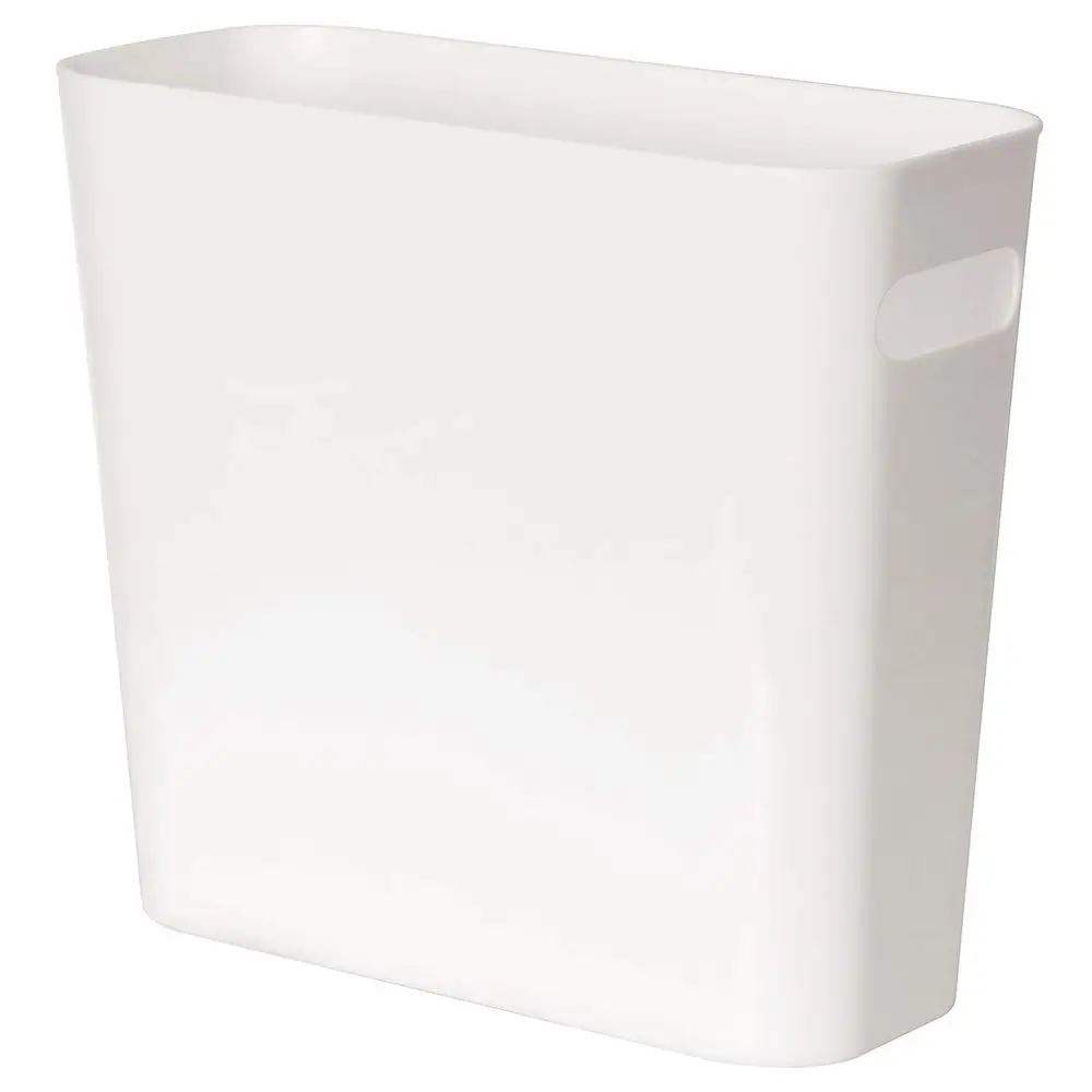 1.5 Gallon Plastic Slim Trash Bin with Handles for Home, Office, Kitchen, and Bathroom (White)
1.5 Gallon Plastic Slim Trash Bin with Handles for Home, Office, Kitchen, and Bathroom (White)