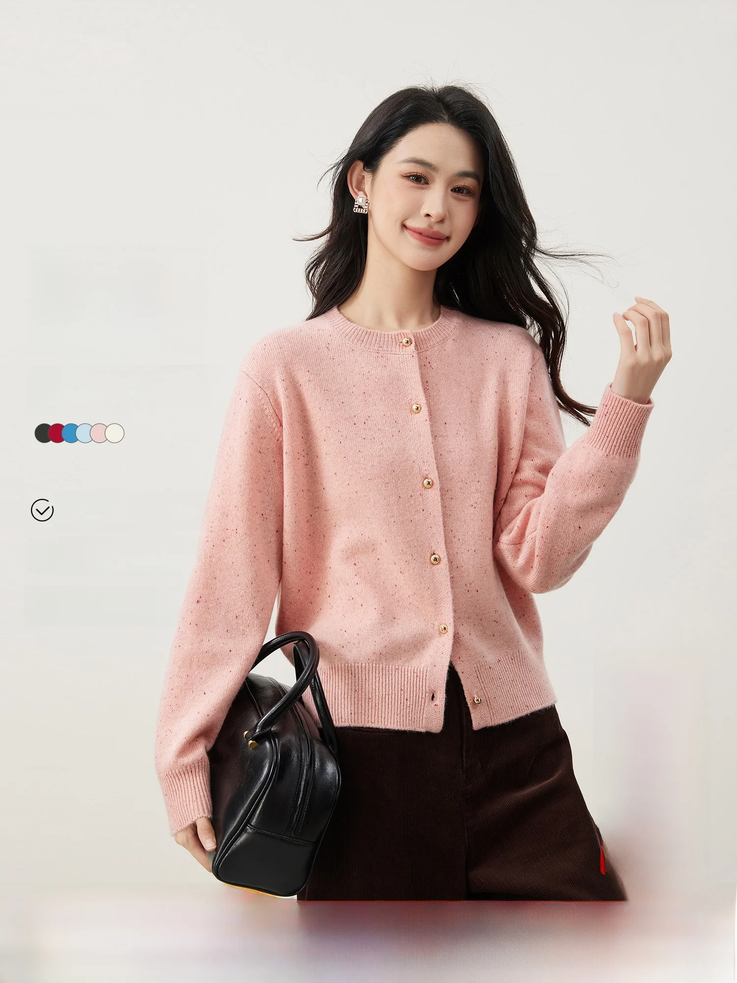 MIJOR Quali 00% шерсть или вязаный кардиган женский однотонный классический универсальный теплый пальто в горошек с открытой передней частью Ele Sle
MIJOR Quali 00% шерсть или вязаный кардиган женский однотонный классический универсальный теплый пальто в горошек с открытой передней частью Ele Sle