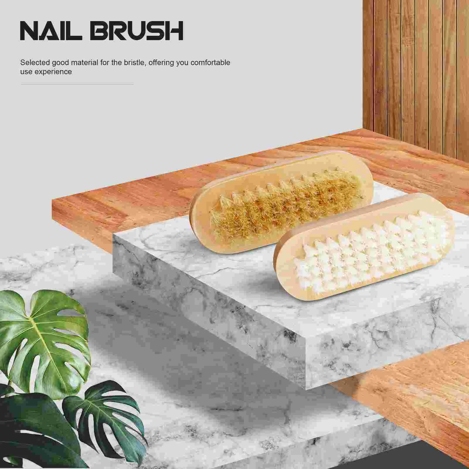 2 Pcs Nail Brush Remover Handle Wooden Double Sided Manicure Fingernail Scrubber Foot
2 Pcs Nail Brush Remover Handle Wooden Double Sided Manicure Fingernail Scrubber Foot