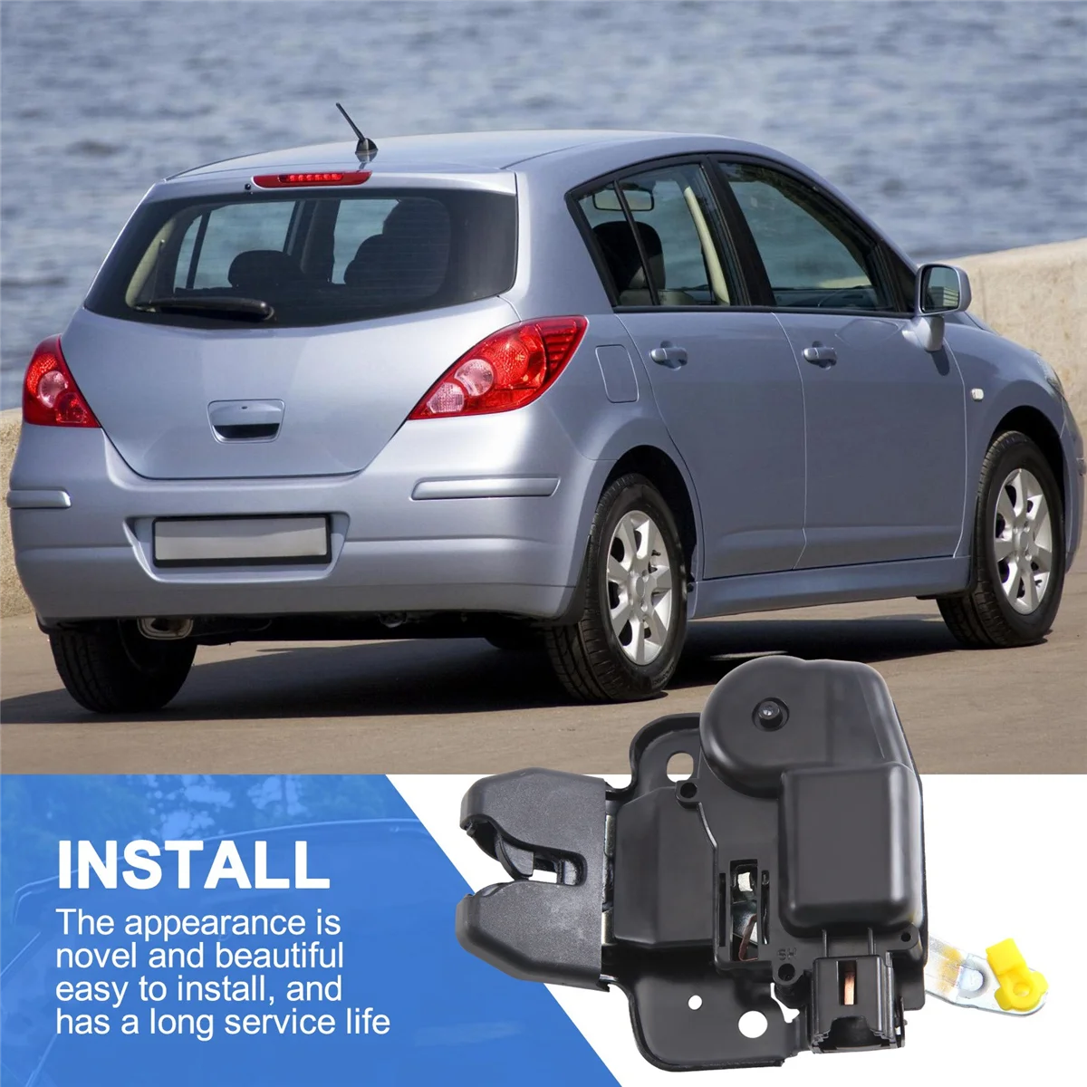 Car Rear Trunk Lid Latch Tailgate Lock for Nissan Tiida Sedan C11 2007-2014 84631ED40A-A51K
Car Rear Trunk Lid Latch Tailgate Lock for Nissan Tiida Sedan C11 2007-2014 84631ED40A-A51K