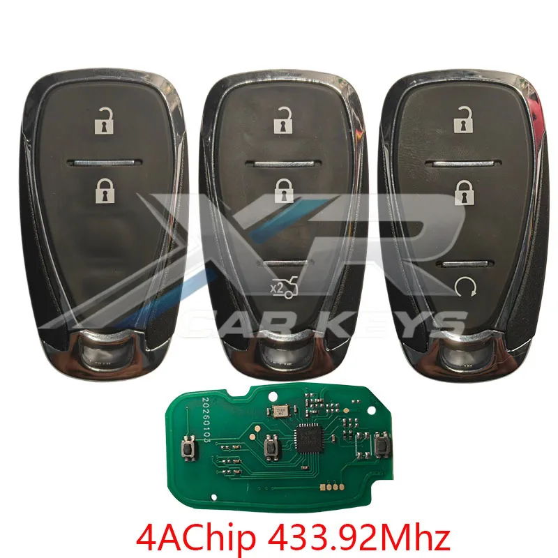2/3Buttons 4A Chip 433MHz Proximity Car Remote Control Smart Key For Chevrolet Orlando JM Trax Tracker
2/3Buttons 4A Chip 433MHz Proximity Car Remote Control Smart Key For Chevrolet Orlando JM Trax Tracker