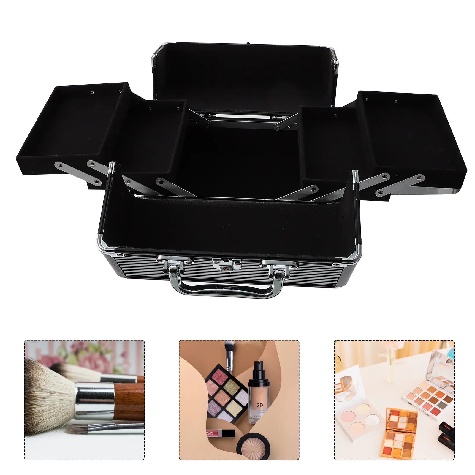 1Pcs Lightweight Aluminum Makeup Case Professional Storage Organizer Travel Vanity Tool Holder Makeup Tool Case
1Pcs Lightweight Aluminum Makeup Case Professional Storage Organizer Travel Vanity Tool Holder Makeup Tool Case