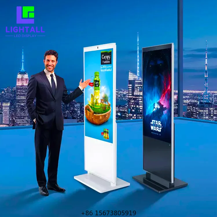Floor Standing Vertical Interactive Digital Signage 55 Inch Indoor LCD TV Touch Screens Floor Standing Kiosk Advertising Display
Floor Standing Vertical Interactive Digital Signage 55 Inch Indoor LCD TV Touch Screens Floor Standing Kiosk Advertising Display