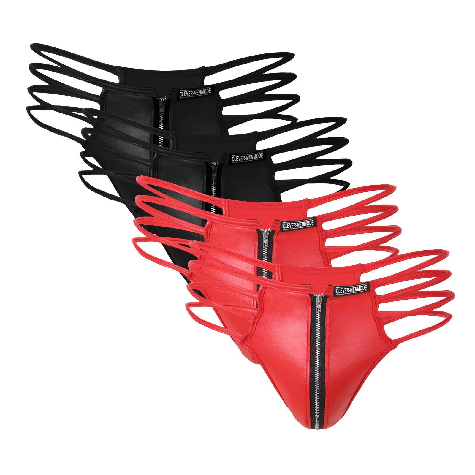Pack of 4 Faux Leather Thong Sexy Men Jock Strap Tanga Underwear Man Zip Pouch G String Underpants Fetish Jockstrap Pantie
Pack of 4 Faux Leather Thong Sexy Men Jock Strap Tanga Underwear Man Zip Pouch G String Underpants Fetish Jockstrap Pantie