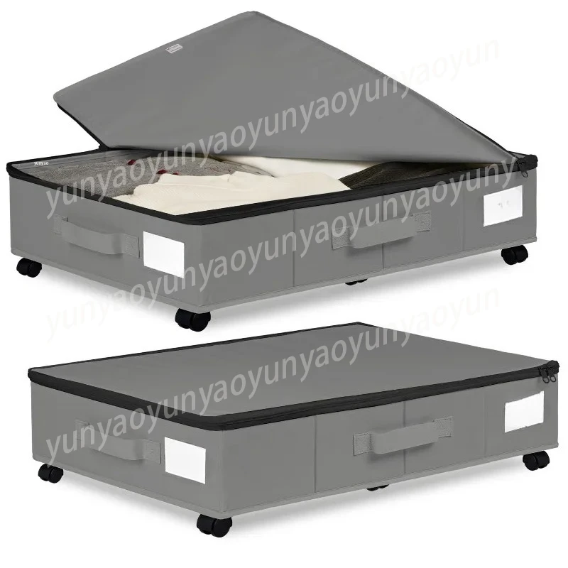 Large Under Bed Storage Box with Wheels - 360° Rotating Multipurpose Organizer for Closet Organization and Storage
Large Under Bed Storage Box with Wheels - 360° Rotating Multipurpose Organizer for Closet Organization and Storage