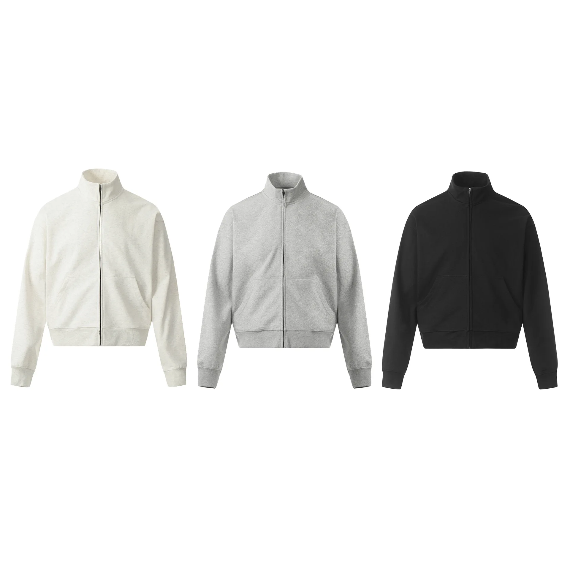 American retro solid color basic style stand collar cardigan sweatshirt men's casual sports jacket coat spring and autumn
American retro solid color basic style stand collar cardigan sweatshirt men's casual sports jacket coat spring and autumn