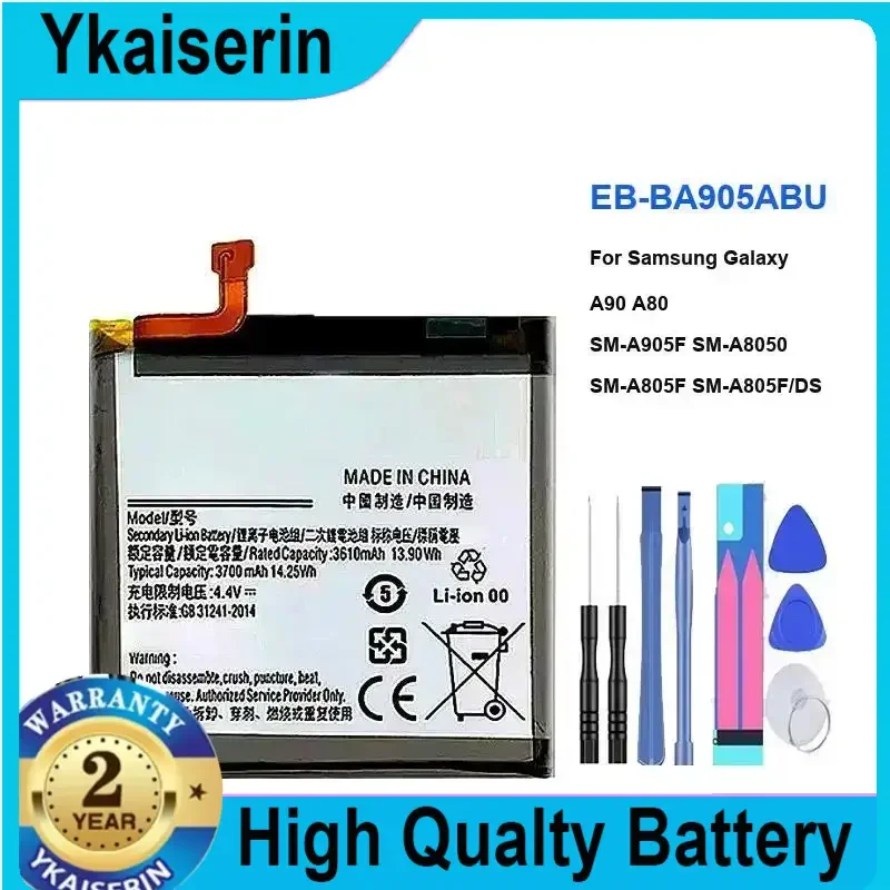 3700mAh Replacement Battery EB-BA905ABU for Samsung Galaxy A90 A80 SM-A905F SM-A8050 SM-A805F SM-A805F/DS Portable Batteries
3700mAh Replacement Battery EB-BA905ABU for Samsung Galaxy A90 A80 SM-A905F SM-A8050 SM-A805F SM-A805F/DS Portable Batteries