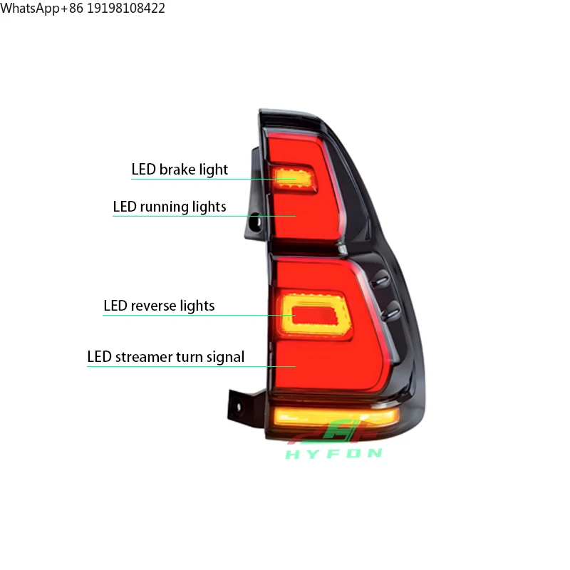 For Toyota Prado LC120 FJ120 2003-2009 Upgrade Full LED Rear Tail Light toyota Prado 120 Tail Light Plug and Play
For Toyota Prado LC120 FJ120 2003-2009 Upgrade Full LED Rear Tail Light toyota Prado 120 Tail Light Plug and Play