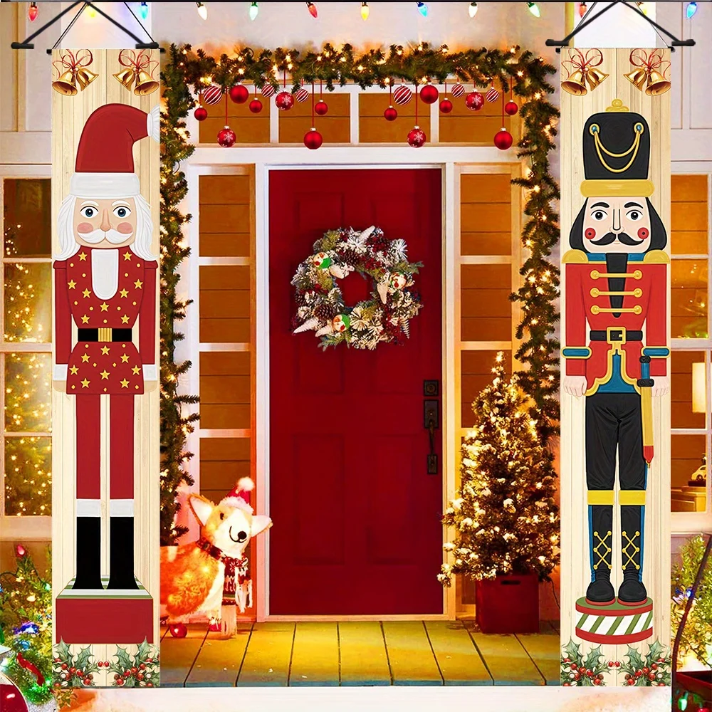 Nutcracker Soldier Banner Christmas Porch Sign Xmas Ornaments Door Hanging Banner For Home Decor 2024 New Year Noel Gift Navidad
Nutcracker Soldier Banner Christmas Porch Sign Xmas Ornaments Door Hanging Banner For Home Decor 2024 New Year Noel Gift Navidad