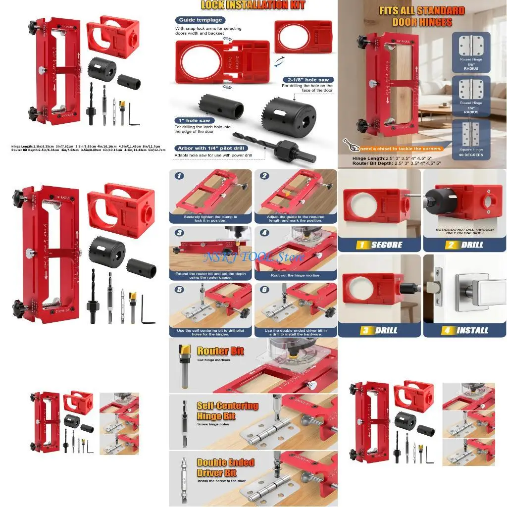 Универсальные приспособления для петель L8RC для круглых и квадратных угловых петель в сочетании с комплектом сверл для фиксации
Универсальные приспособления для петель L8RC для круглых и квадратных угловых петель в сочетании с комплектом сверл для фиксации