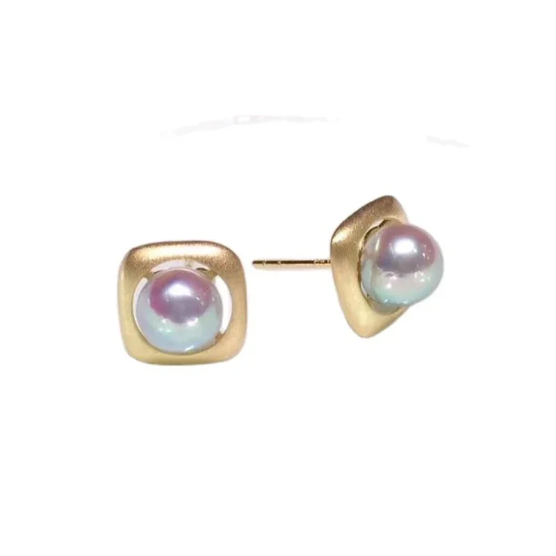 DSHIJOJ 7-7.5mm Saltwater Pearl Women Earrings 18K Gold Plum Square Style Natural White Pearl Earrings
DSHIJOJ 7-7.5mm Saltwater Pearl Women Earrings 18K Gold Plum Square Style Natural White Pearl Earrings