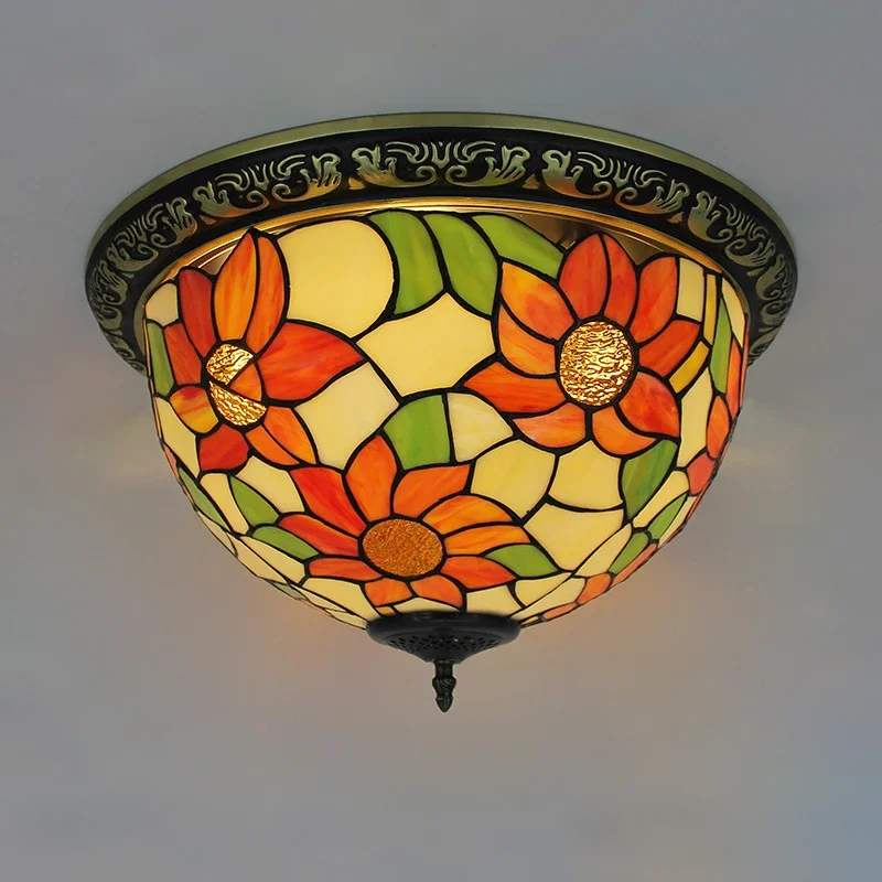 FAIRY Tiffany Color Glass Bedroom Ceiling Lamp American Luxury Living Room Restaurant study Hotel Villa Corridor Balcony Light
FAIRY Tiffany Color Glass Bedroom Ceiling Lamp American Luxury Living Room Restaurant study Hotel Villa Corridor Balcony Light